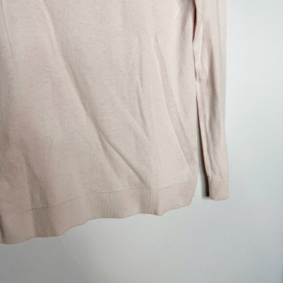 The Line Womens Small Sunkissed Pink Balbina Crew Neck Sweater Cotton Silk Nylon - Picture 4 of 8